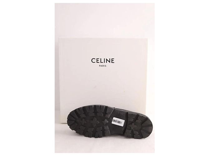 Mocassini Céline in pelle nera Nero - vista 6