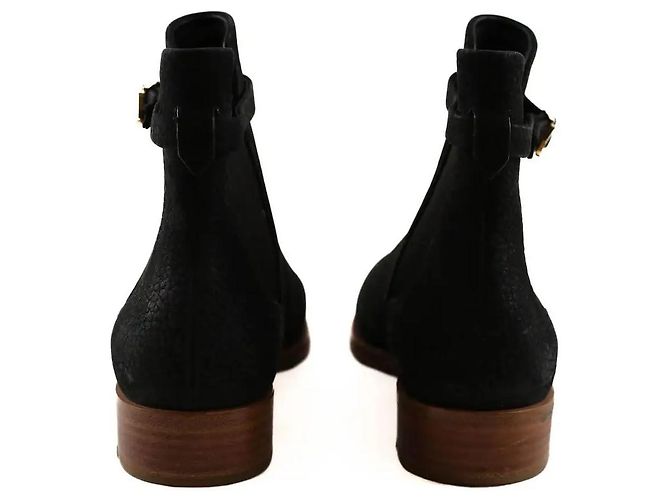 Louis Vuitton Botas negras con hebillas Negro - vista 3