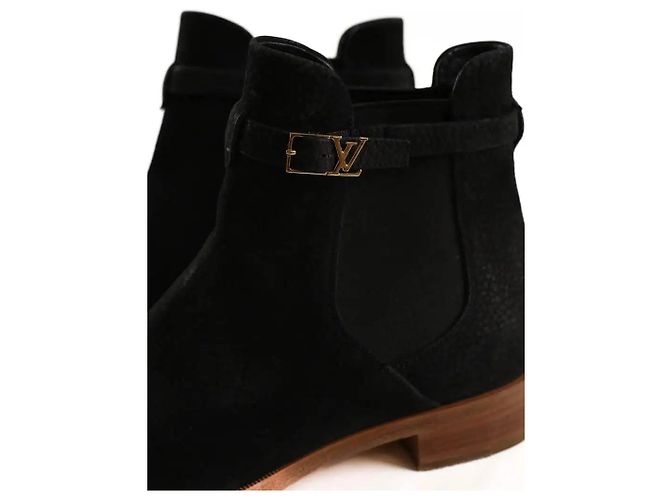 Louis Vuitton Botas negras con hebillas Negro - vista 5