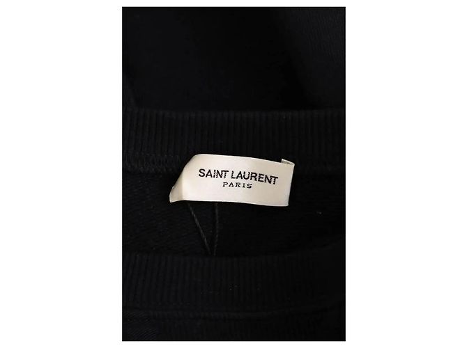 Sudadera Saint Laurent negra de algodón Negro - vista 5
