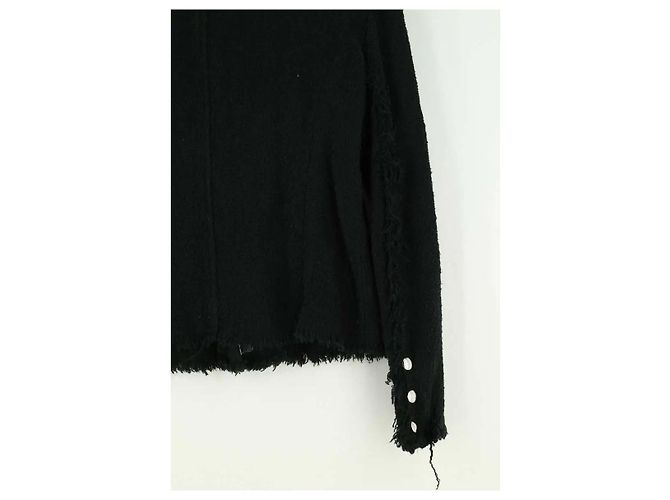 Chaqueta Iro de algodón negro - vista 4