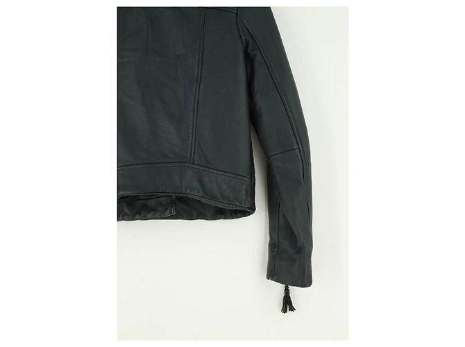 Claudie Pierlot Perfektes schwarzes Leder - Ansicht 4