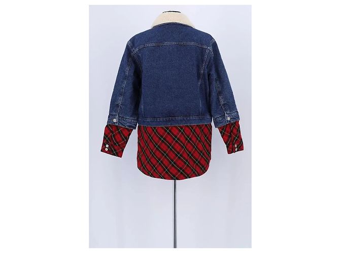 Chaqueta Maje de algodón azul - vista 4