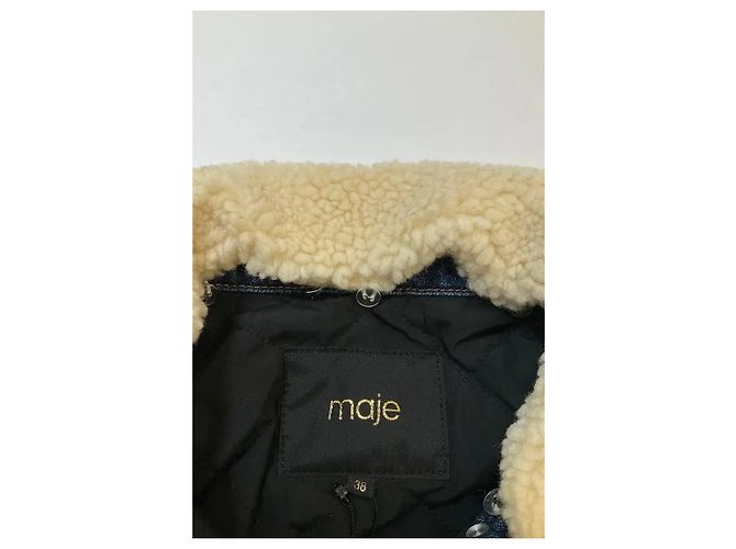 Chaqueta Maje de algodón azul - vista 5