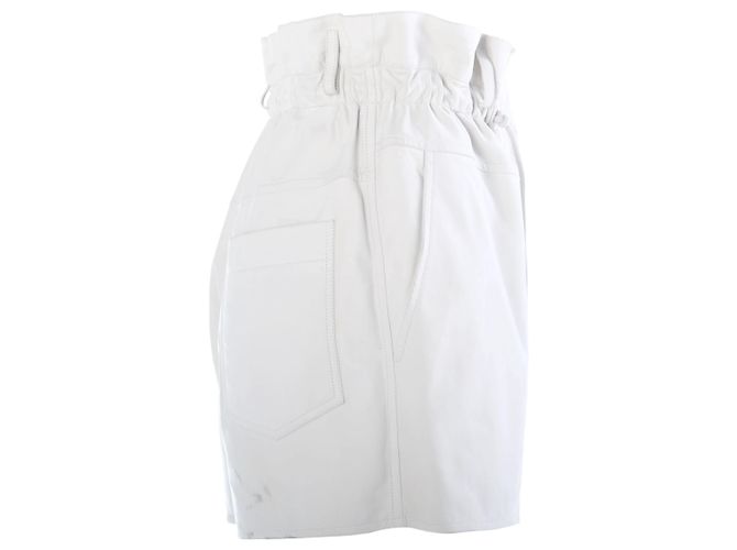 Short de couro de bezerro branco Hermès - vista 2