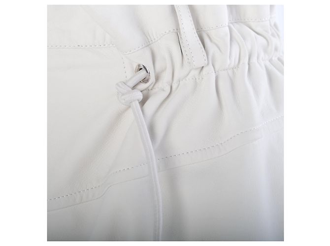 Short de couro de bezerro branco Hermès - vista 4