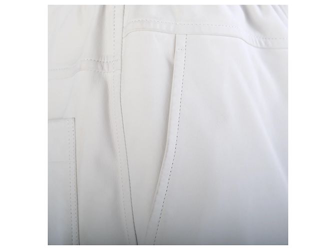 Short de couro de bezerro branco Hermès - vista 5