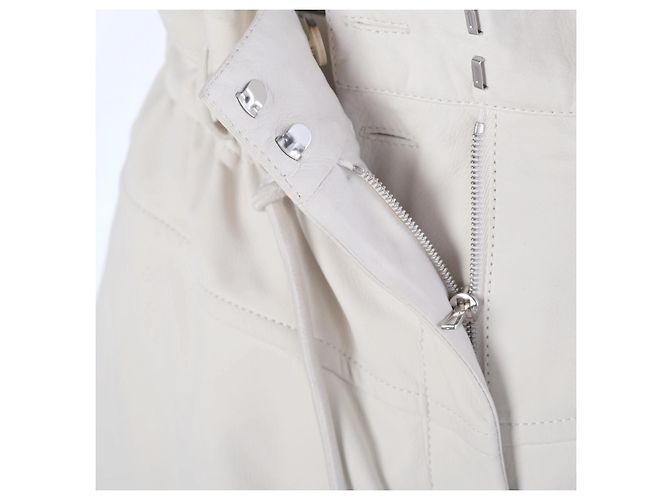 Short de couro de bezerro branco Hermès - vista 6