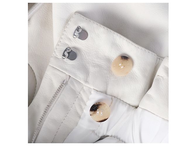 Short de couro de bezerro branco Hermès - vista 8