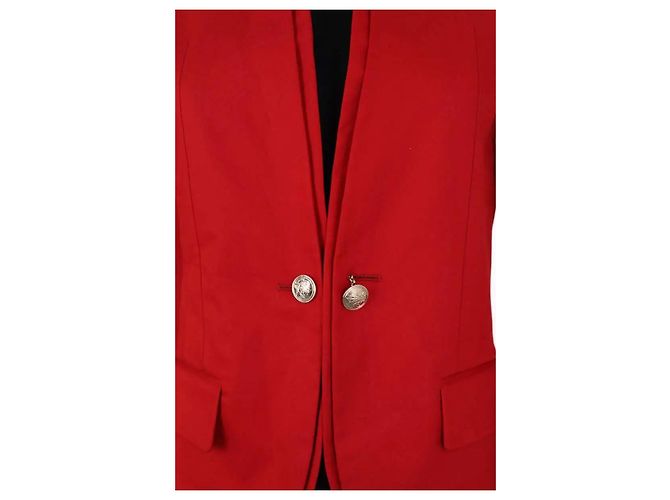 Blazer rojo de algodón Gucci Roja - vista 2