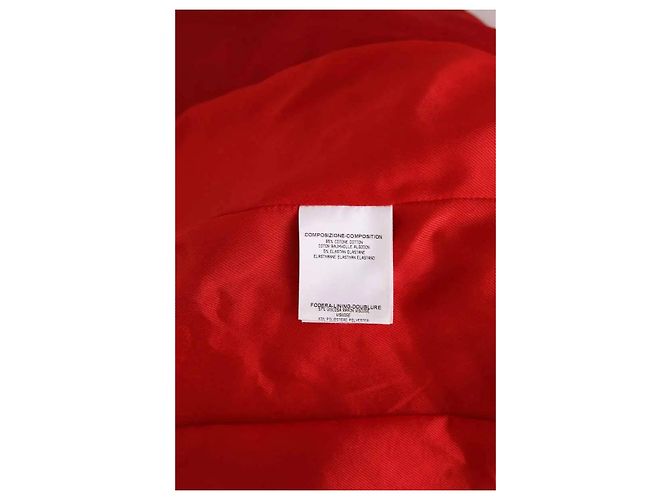 Blazer rojo de algodón Gucci Roja - vista 6