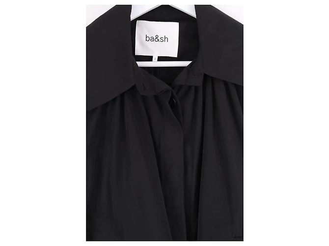 Gabardina de algodón negra Ba&Sh M Negro - vista 2