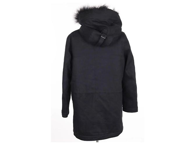 The Kooples Abrigo negro - vista 4