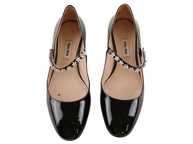 Bailarinas Miu Miu en piel negra - vista 4