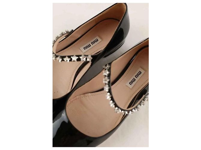 Bailarinas Miu Miu en piel negra - vista 5