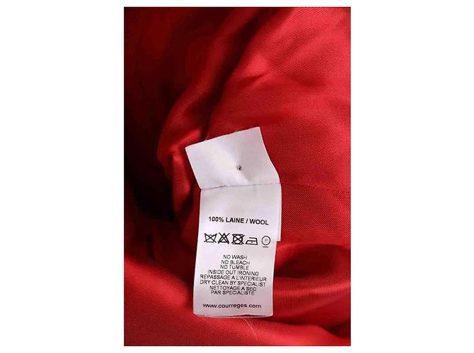 Courreges Abrigo rojo Roja - vista 6