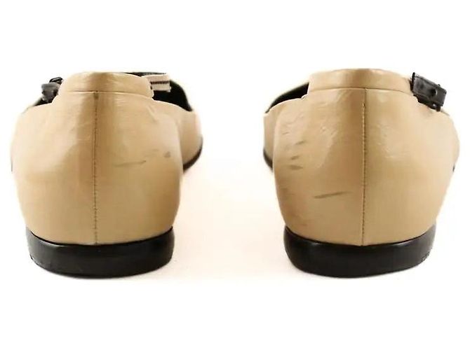 Bailarinas Chanel de piel beige - vista 3