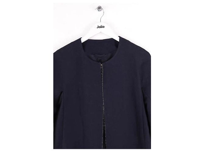 Max Mara Abrigo azul marino - vista 2
