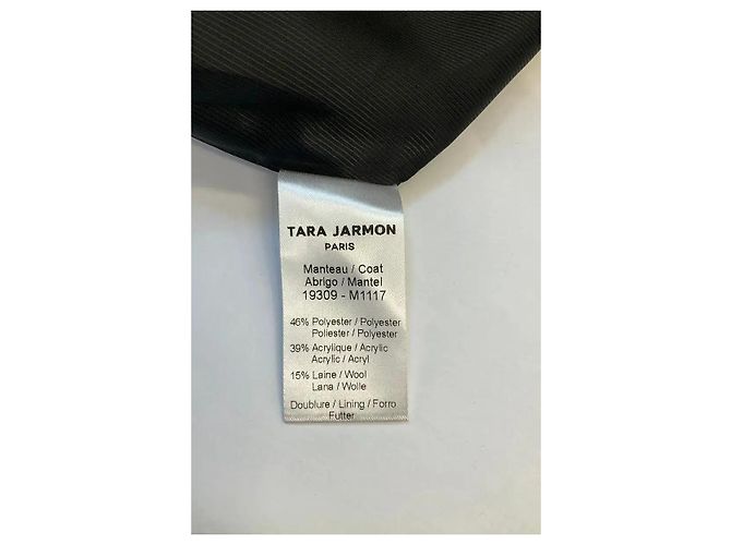 Tara Jarmon Abrigo de lana marrón Castaño - vista 6