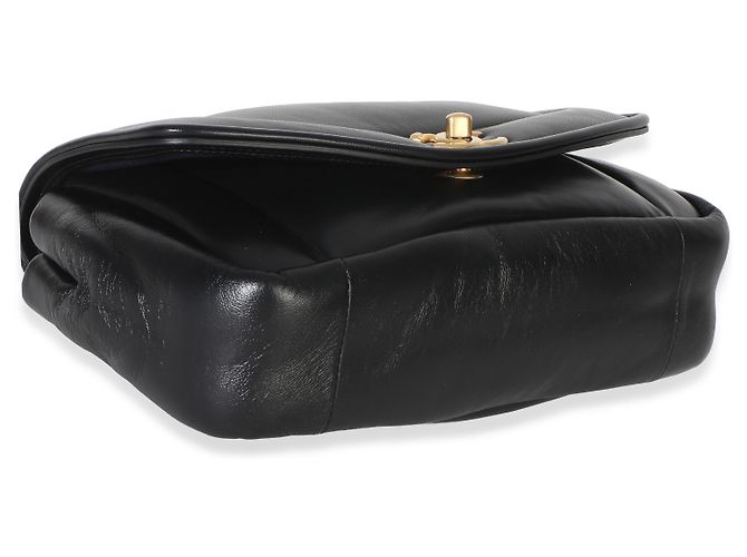 Timeless Borsa Chanel Black Lambskin Medium Simply Flap Nero - vista 5