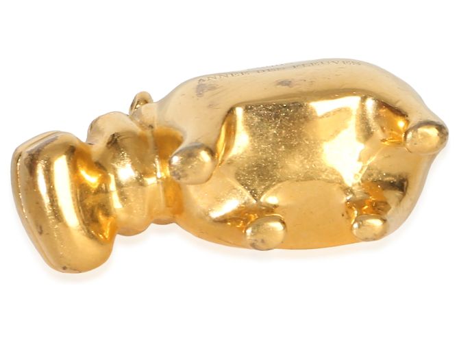 Hermès Cadena Hippopotamus 2005 Annee Des Fleuves Gold Lock Charm - vista 2