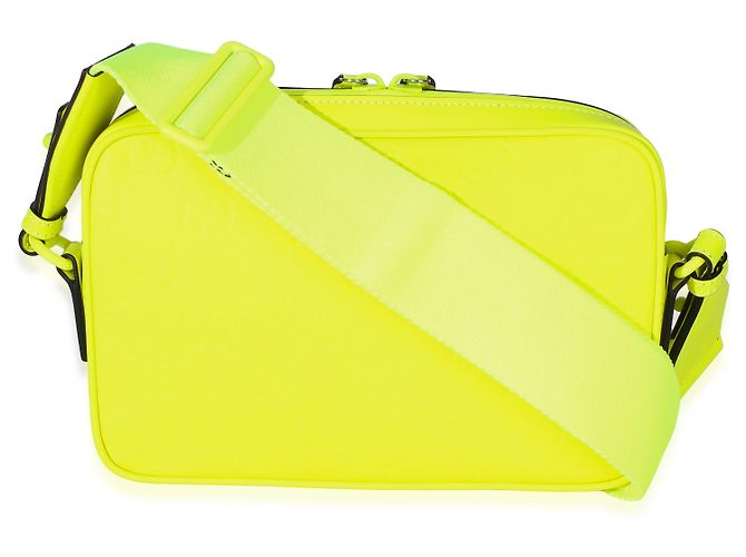 Borsa a tracolla Gucci Fluorescent Yellow Rubber Effect Monogram GG Giallo - vista 2