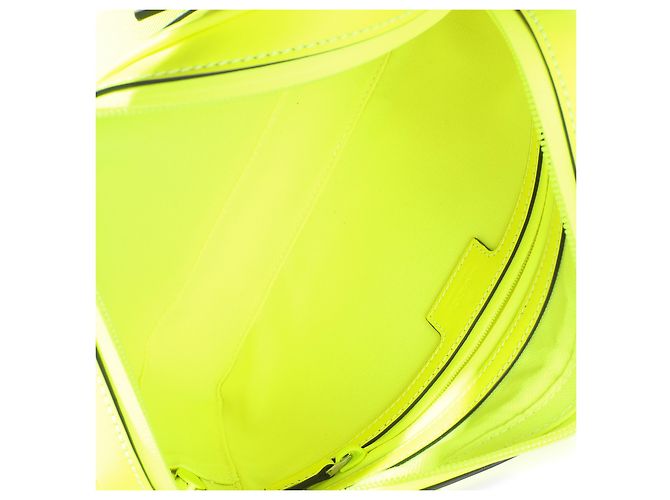Borsa a tracolla Gucci Fluorescent Yellow Rubber Effect Monogram GG Giallo - vista 5