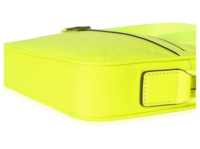 Borsa a tracolla Gucci Fluorescent Yellow Rubber Effect Monogram GG Giallo - vista 6