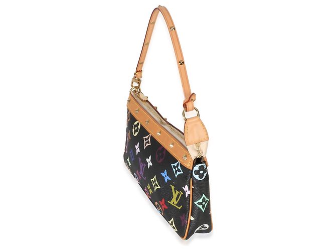 Louis Vuitton Black Monogram Multicolore Canvas Pochette Accessoires Multiple colors - view 3