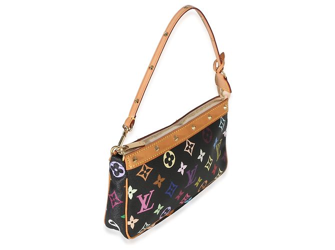 Louis Vuitton Black Monogram Multicolore Canvas Pochette Accessoires Multiple colors - view 4