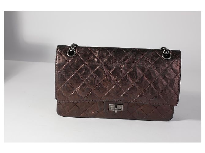 Borsa Chanel 2.55 Reissue 226 trapuntata bronzo metallizzato Metallico - vista 6