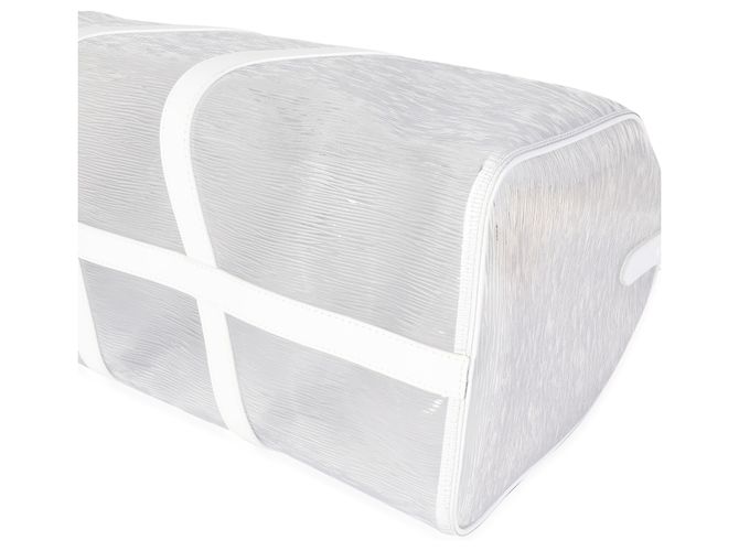 Louis Vuitton Clear Epi PVC Wavy Keepall Bandoulière 50 Blanc - vue 5