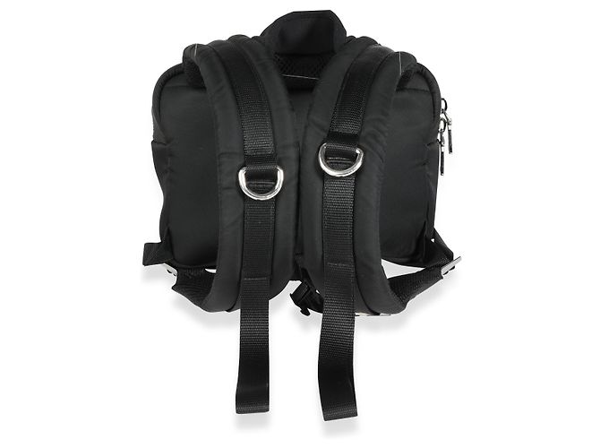 Prada Black Tessuto Pocket Nylon Technischer Rucksack Schwarz - Ansicht 3