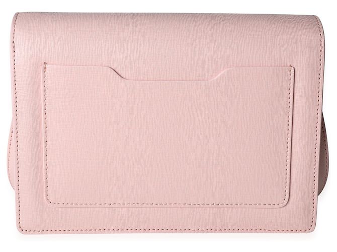 Off White Borsa a tracolla Jitney 2.0 in pelle Saffiano rosa Off-White - vista 4