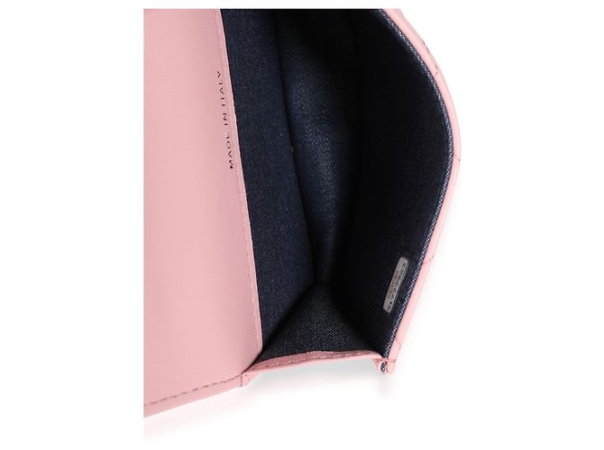 Chanel Mini-Gürteltasche aus rosa gestepptem Lammleder mit eleganter Kette Pink - Ansicht 4