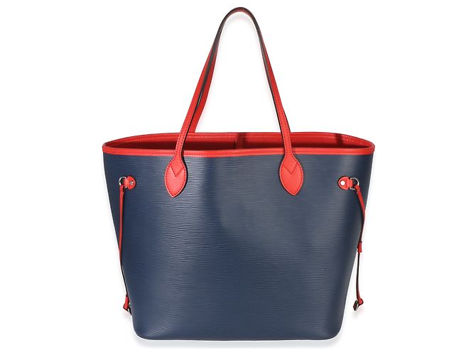 Louis Vuitton Blue Red Epi Neverfull MM - vista 2