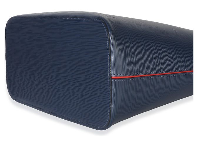 Louis Vuitton Blue Red Epi Neverfull MM - vista 6