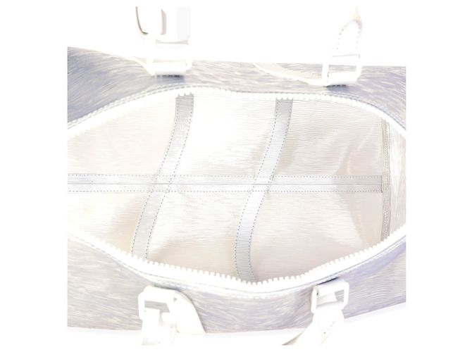 Louis Vuitton Clear Epi PVC Wavy Keepall Bandoulière 50 Bianco - vista 2