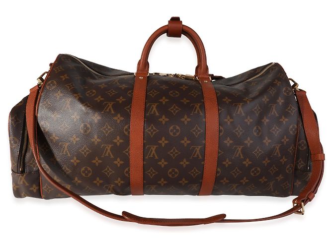 Louis Vuitton x NBA Monogram Canvas Trio Pocket Keepall Marrone - vista 4