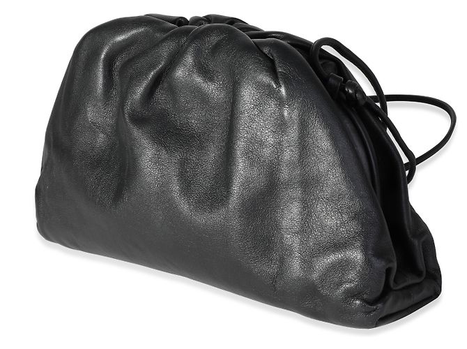Bottega Veneta Mini Pouch in vitello nero - vista 3
