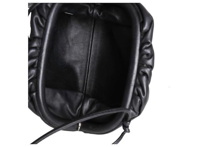 Bottega Veneta Mini Pouch in vitello nero - vista 5