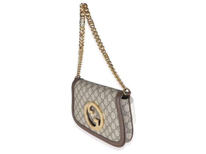 Borsa a tracolla Blondie in tela GG Supreme beige Gucci - vista 3