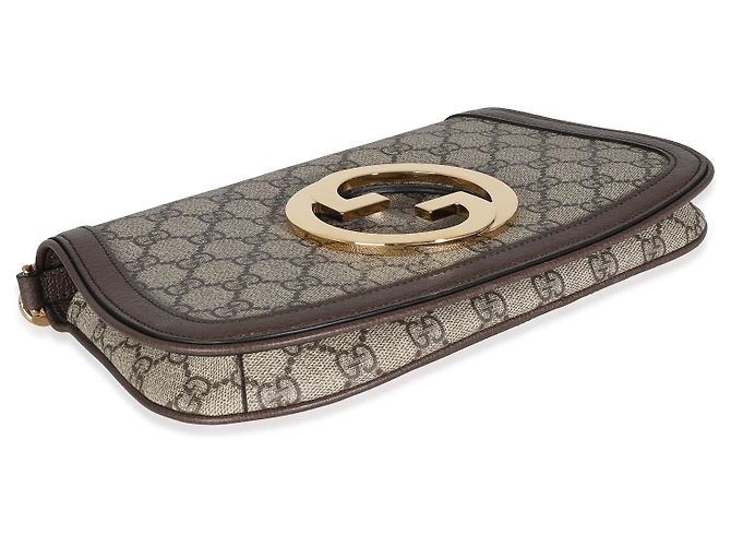 Borsa a tracolla Blondie in tela GG Supreme beige Gucci - vista 6