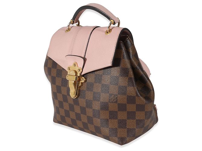 Zaino Louis Vuitton Magnolia Damier Ebene Canvas Clapton Marrone - vista 2