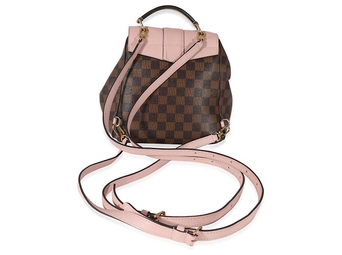 Zaino Louis Vuitton Magnolia Damier Ebene Canvas Clapton Marrone - vista 3