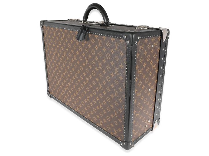 Bauletto Alzer 60 in pelle Monogram Macassar & nera Louis Vuitton Marrone - vista 2