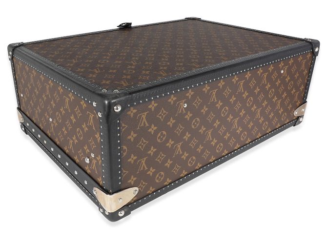 Bauletto Alzer 60 in pelle Monogram Macassar & nera Louis Vuitton Marrone - vista 4