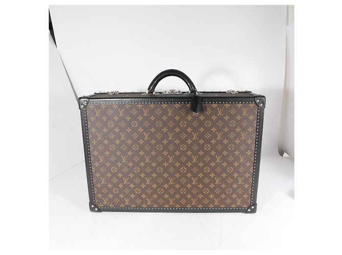 Bauletto Alzer 60 in pelle Monogram Macassar & nera Louis Vuitton Marrone - vista 7
