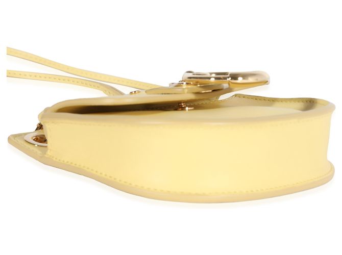 Tess Chloé Mini pochette piatta in pelle gialla Giallo - vista 6