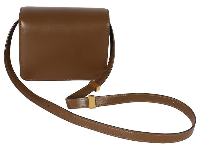 Céline Piccola borsa Box in pelle liscia marrone Celine - vista 4